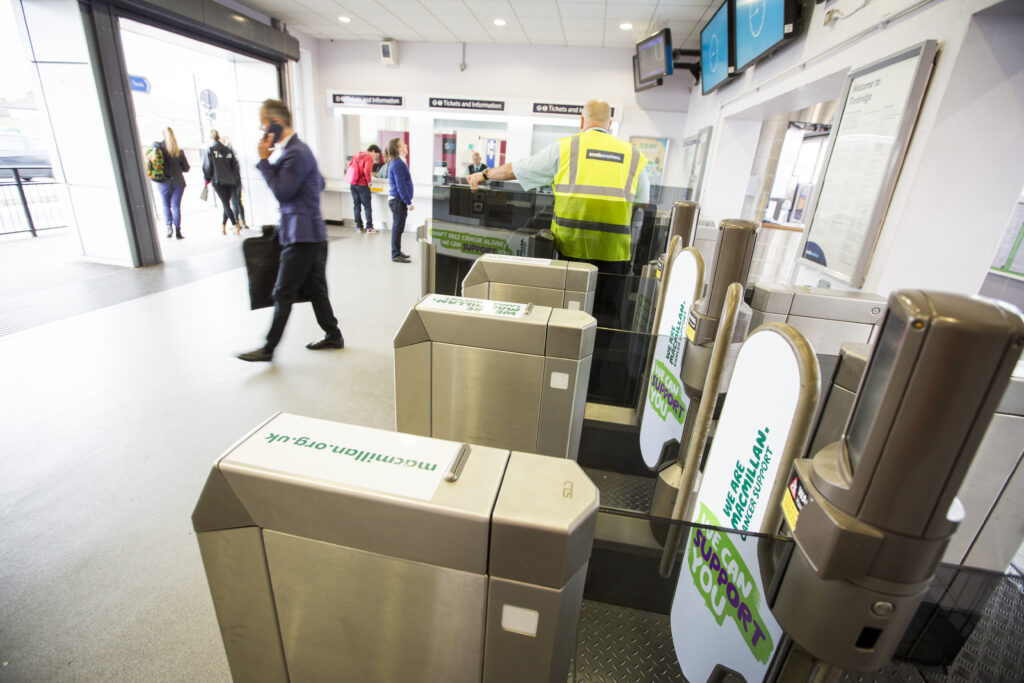 Ticket barriers at Tonbridge station